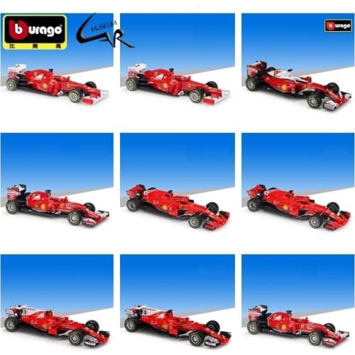Bburago 1:43 F1 Racing Ferrari 2018 SF71H 2017 SF70 2016 SF16 2014 S14T F21012 Diecast Rally Scale Car Model Display Collection