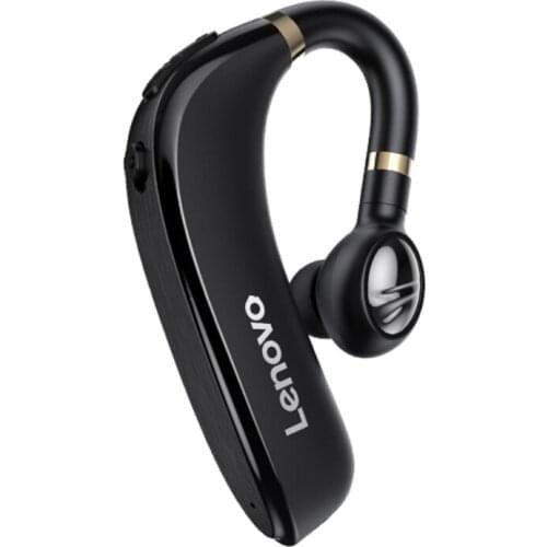 Lenovo HX106 Wireless Headphone Business Ear Hook Single Ear Earphone Bluetooth 5.0 Headset with Mic for Driving Meeting