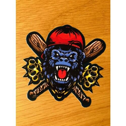 BASEBALL MONKEY Sticker Fight Racing Tuning Auto OEM Mi446