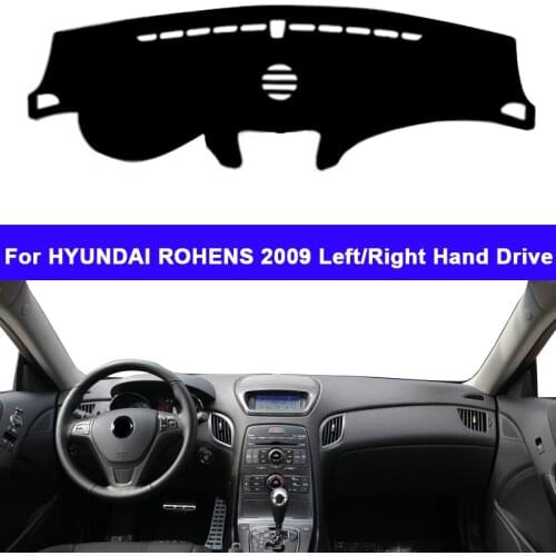 Car Dashboard Cover DashMat Carpet Cape For Hyundai Rohens 2009 RHD LHD Console Protector Sun-Shade Automobile Non-slip