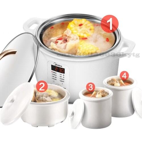 220V/400W Home Electric Cooker Smart Appointment Timing 3.2L Large Capacity Ceramic Thermal Insulation Automatic Electric Cooker