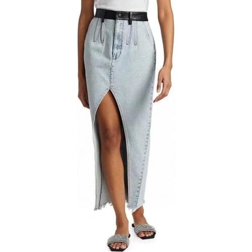 DOUBLE STRAWBERRY DS Denim Skirts For Women