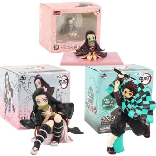 7.5-18cm Demon Slayer Kimetsu no Yaiba Kamado Nezuko Kamado Tanjirou PVC Action Figure Model Toys