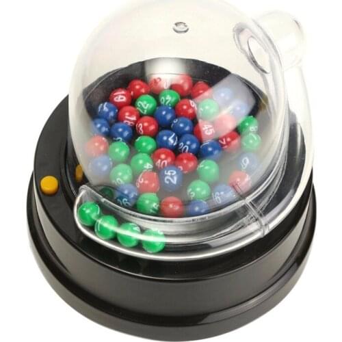 Electric Lucky Lottery Toy Number Picking Machine Mini Lottery Bingo Games Shake Lucky Ball Entertainment Board Game Party Games