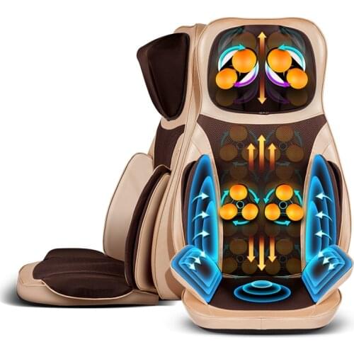 Latest Electric full body Airbag massage cushion Shiatsu Kneading roller massage pad Heating vibration massage chair