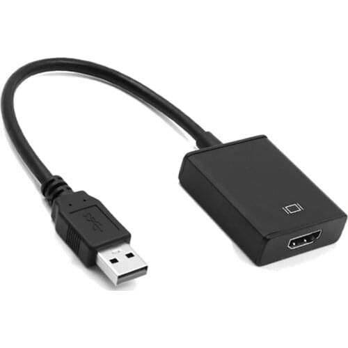 USB 3.0 To HDMI-compatible female Audio Video Adaptor Converter Cable For Windows 7/8/10 PC
