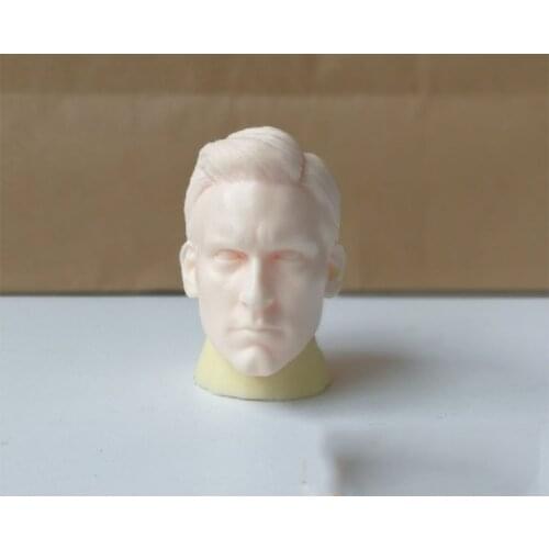 1/6 Scale Tobey Maguire Unpainted Head for 12'' Figures Body Toys Gifts Collections DIY