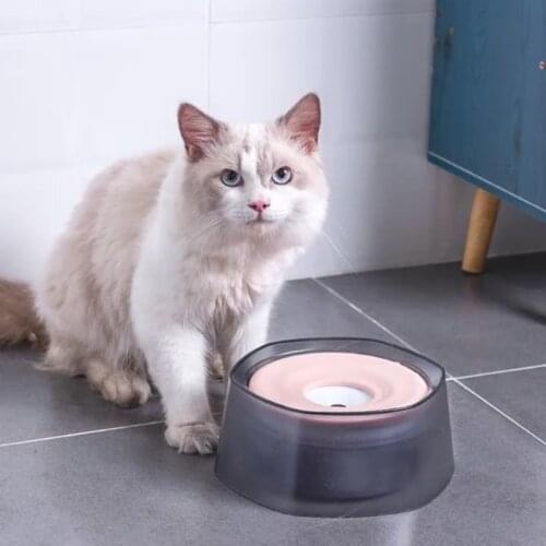 Pet Floating Bowl for cats products for pets Not Wet Mouth Splash Water Cat Bowl Not Sprinkle Water Dispenser Dog Bowl
