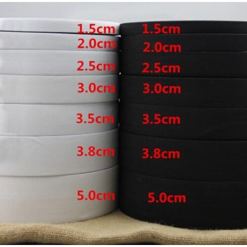 Flat Thin Wide Sewing Accessories Black White Webbing Clothing Environmental Protection Material Garment Trousers