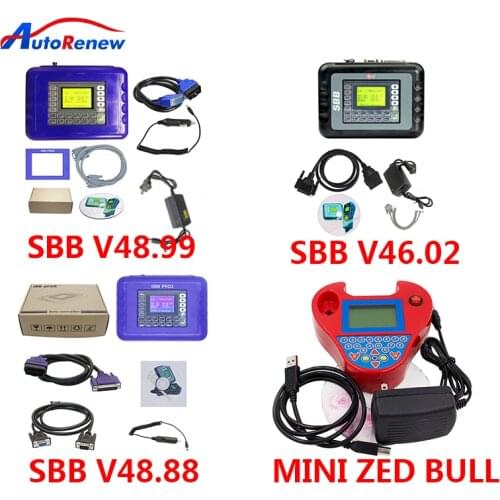 SBB V48.99 V48.88 V46.02 Key Programmer Mini Zedbull V508 Smart Auto Transponders For OBD Programming Same Function AS CK100