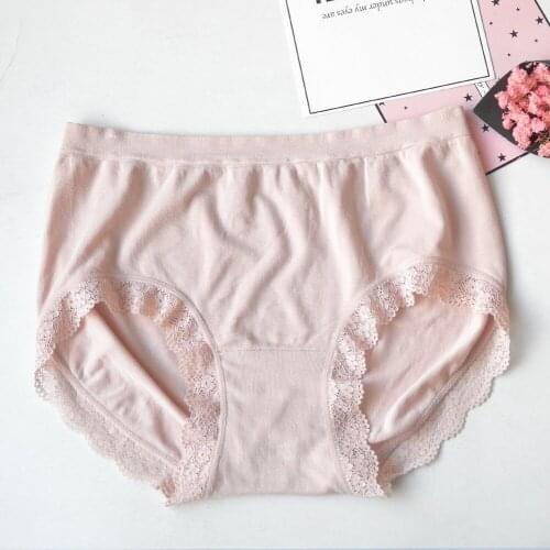 Simple Style Solid Cute Underwear Women Cotton Panties Girl Soft Physical Underwear Seamless Briefs Female Lingerie