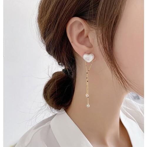 Huge Bud Korean Crystal Trendy Zircon Butterfly Drop Earrings Round Dangler For Women Fashion Temperament Jewelry Accessories