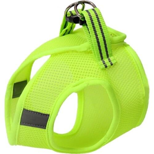 Dog Harness with Leash Pet Adjustable Reflective Vest Walking Lead for Puppy Polyester Mesh Harness Leashes Recovery Collars