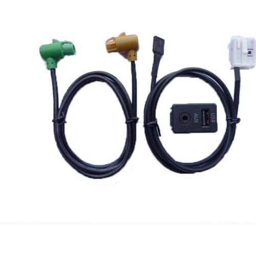 USB Cable for V/W P/assat B6 B7 CC P/OLO Facelift RCD510 Car Style Audio Video USB AUX Cable Switches Plug