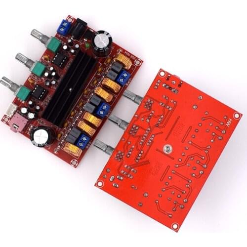 XH-M139 2.1 Channel Digital Power Amplifier Board 12V-24V Wide Voltage TPA3116D2 2*50W+100W