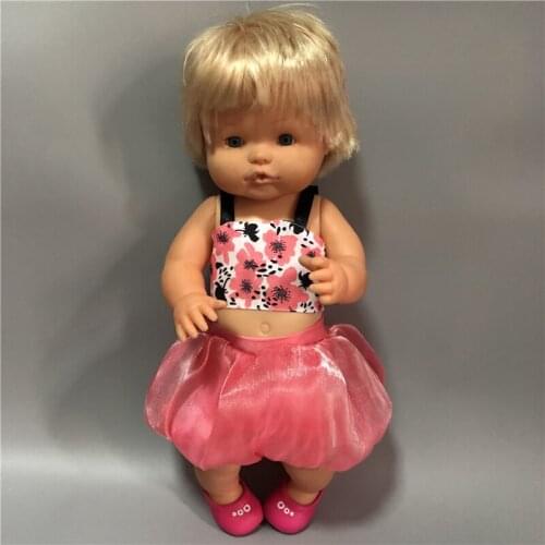 Plum Floral Gauze Skirt Knickerbockers Skirt Fit 42cm Nenuco Doll Nenuco y su Hermanita And 43cm Baby Doll Clothes Accessories