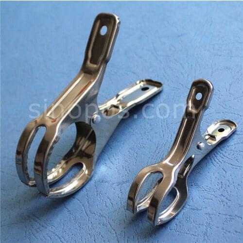Stailess Steel Jumbo Quit Clips, large windproof clothespin hangers secure clamp clothes peg pin rack line towel gripper metal