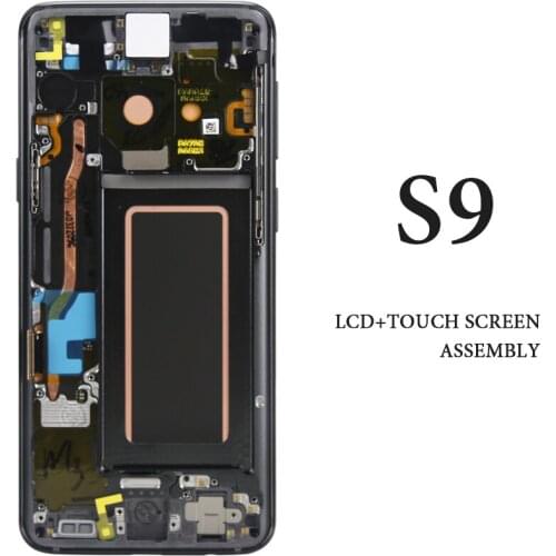 1PCS AMOLED Replacement For Samsung S9 G960 LCD OEM quality Touch Screen Digitizer For Samsung SM-G960F LCD display with Frame
