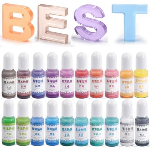 10g Transparent Jelly Color Resin Pigments Liquid Colorant Dye DIY Crystal UV Epoxy Resin Jewelry Making Accessories