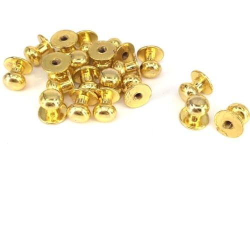 10PCS Small Gold Door Knobs 10mm*11mm Drawer Pulls Jewelry Box Knobs- Miniature Dresser Knob Metal Pulls