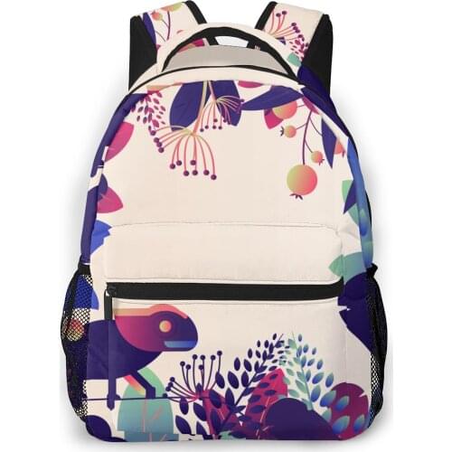 2021 Travel Backpacks Colorful Exotic Floral Girl Backpack For Women Large Capacity School Bag For Teenage