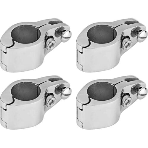 4Pcs of 316 Stainless Steel Bimini Top Hinge Rail Mount 1 Boat Bimini Top Hinged Jaw Slide Rail Mount Hinged