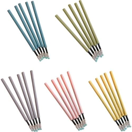 5 Pce/Set Black 0.5mm Gel Ink Pen Refills Student Stationery Office School Writing Tool Gift