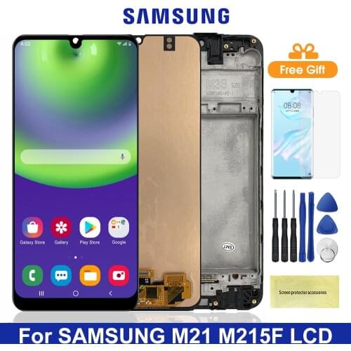 6.4'' Original M21 Lcd For Samsung Galaxy M21 Lcd Display Touch Screen Digitizer Assesmbly For Samsung M215 M215F M215F/DS Lcds