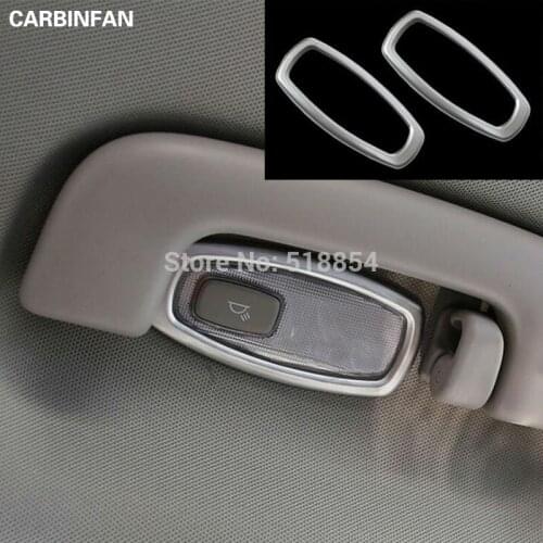 ABS Chrome Trims Car Styling Rear Reading Lights Frame Sequins Strip Covers Sticker 2Pcs/Set For KIA Sportage 4 QL 2016 2017