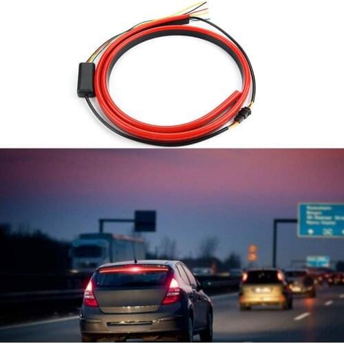 Car Water Proof Signal Lamp High Mount Stop Brake Light Red Mode LED Flash Car Safety Driving Warning Accessories