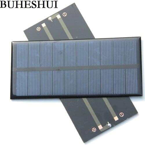 BUHESHUI 1.5W 5V Solar Cell Solar Module Polycrystalline Solar Panel DIY Solar Charger Education 69*150*3MM Epoxy Free Shipping