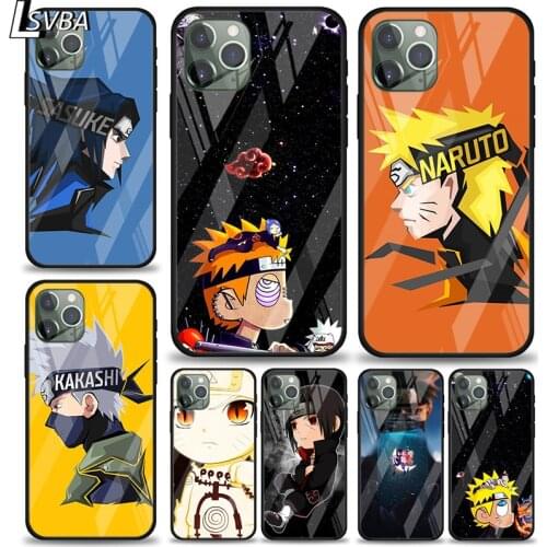 Hot Anime Cartoon Ninja For Apple iPhone 12 11 XS Pro Max Mini XR X 8 7 6S 6 Plus Tempered Glass Phone Case