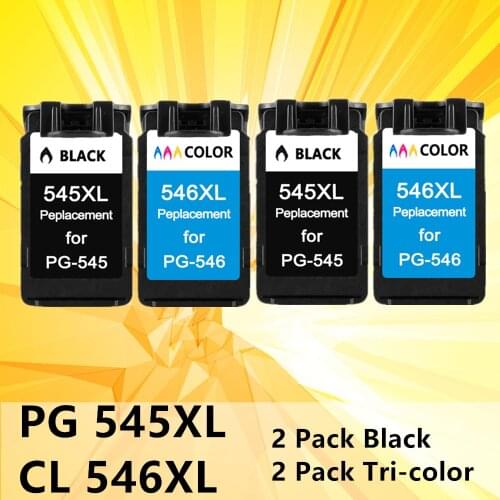 PG545 CL546 545XL Ink Black Tri Color Cartridge for Canon PG 545XL CL 546 Pixma IP2850 MX495 MG2450 MG2550 MG2950 NS28 Printer