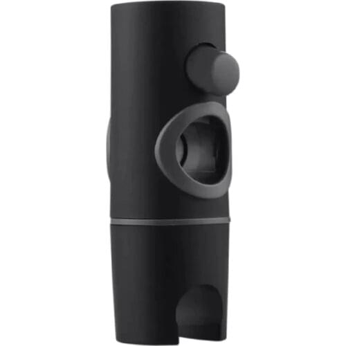 Shower Head Holders Black ABS Replacement Bathroom Shower Rail Head Slider Holder Adjustable Bracket Rack Bar 22/24/25 mm