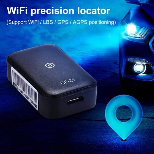 GF21 GPS Tracker Car WiFi LBS Pos Anti-theft Search Recording Locator Real Time Locator Positioner Anti-lost GPS Tracking Device