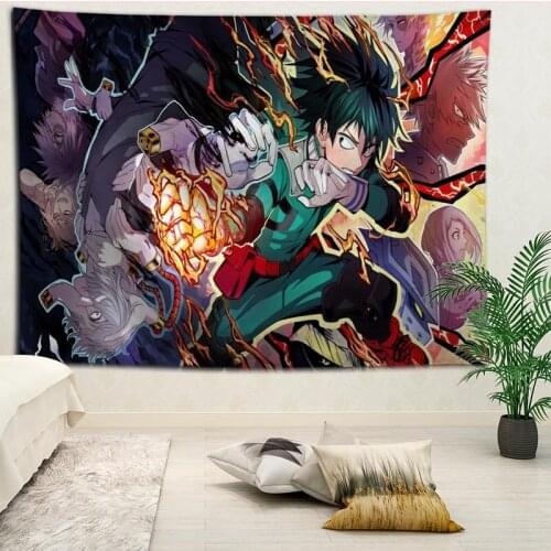 Custom My Hero Academy tapestry wall hanging tapestry home decoration rectangle bedroom wall art tapestry 140X250cm