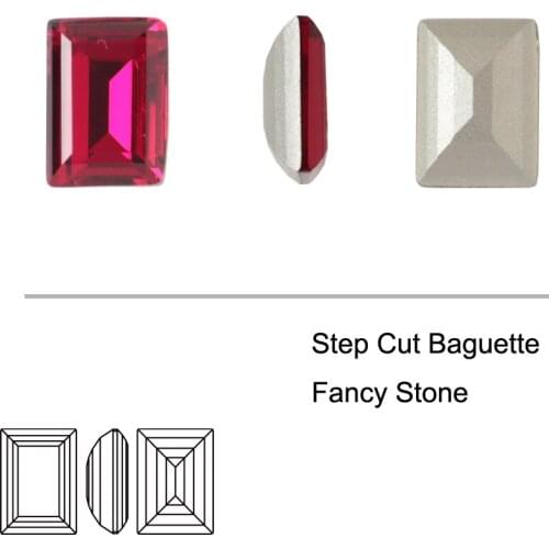 Rectangular Shape Pointback Gems Strass K9 Glass Rhinestones Stones And Crystals For Clothing Accessories Diamonds Applique