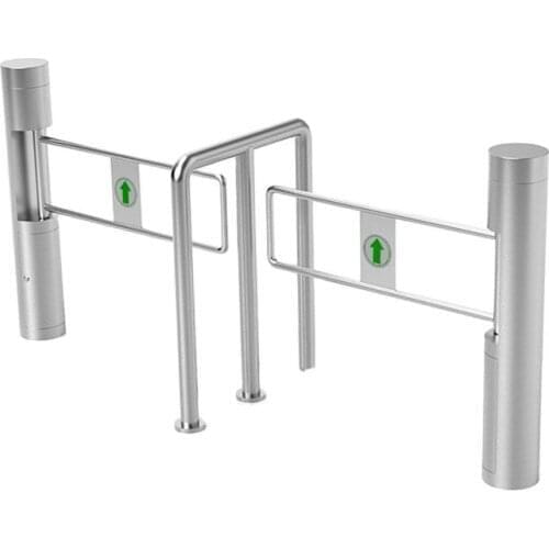 Swing barrier / swing barrier gate /swing turnstiles，Fine Dual Swing Barrier for access control Shopping mall supermarket