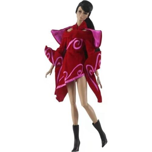 Cosplay Red Dresses 11.5" Doll Outfits For Barbie Doll Clothes Clothing Vestidos 1/6 BJD Dolls Accessories Children DIY Toy Gift