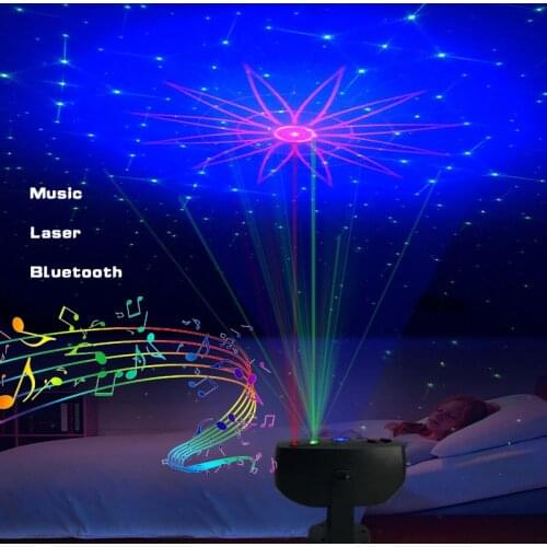 Free Shipping Stage Effect Sound Laser For DJ Disco Christmas Holiday Party Projector Music Mode Starry Sky LED Speaker Lamp