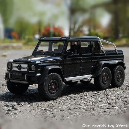 WELLY 1:24 Mercedes-Benz G63AMG 6X6 G500 Car sports simulation alloy car model crafts decoration collection toy tools gift