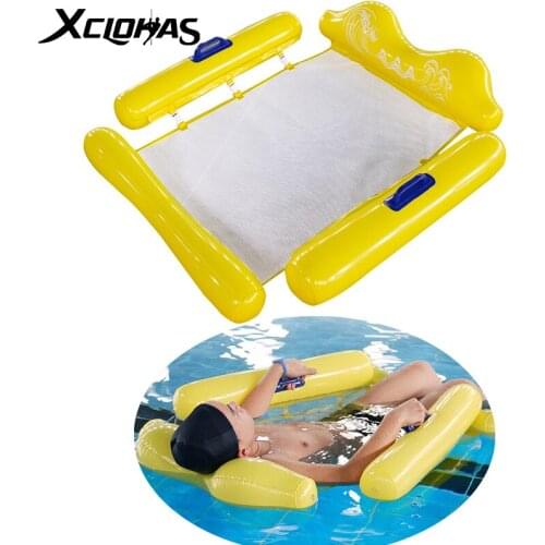 XC LOHAS 2021 New Water Hammock Recliner Inflatable Floating Swimming Mattress Sea Swimming Ring Pool Party Toy Inflatable Boat