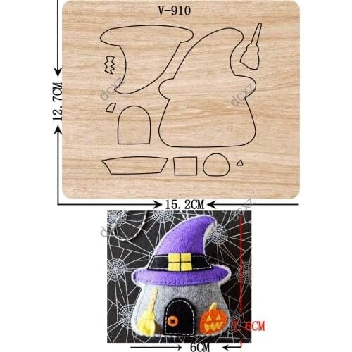 New Halloween, house wooden dies cutting dies for scrapbooking /Multiple sizes /V-910