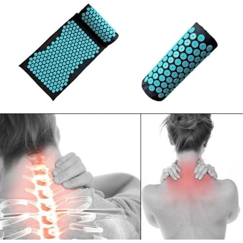 Acupuncture Massage Cushion Pillow Relieve Back Body Pain Spike Mat Anti-stress Acupuncture pad Needle Massager