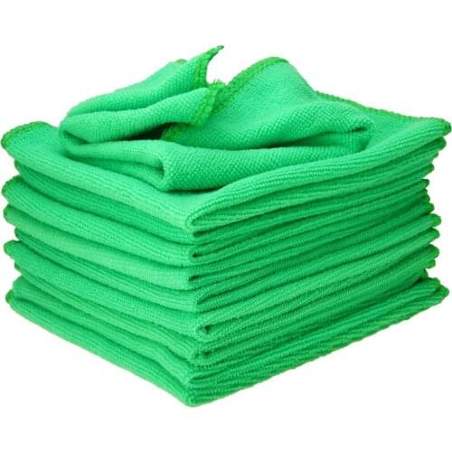 10pcs/Set Microfiber Towel Cleaning Cloth Soft Microfiber Cloths Bathroom Kitchen Dirt Cleaning Household Wash Cloths