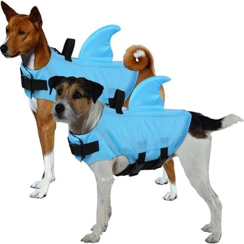 Dog Life Vest Pet Swimming Clothes Puppy Rescue Safety Summer Shark Clothing Dog Quick-drying Swimsuit Chihuahua Accessories