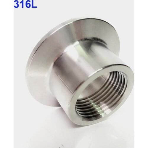 1" BSPT Female x 1.5" Tri Clamp SUS 316L Stainless Steel Sanitary Coupler Fitting Home Brewing Beer