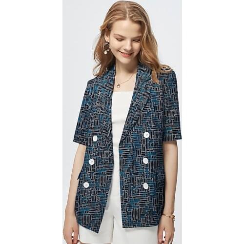 Jacquard clothing fabric decorative cloth sewing materials for women suit modern element clothing fabric