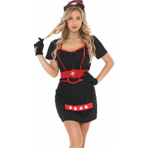 Women Nurse Uniform Sexy Erotic Lingerie Outfit Ladies Doctor Cosplay Costumes Suit M-XL