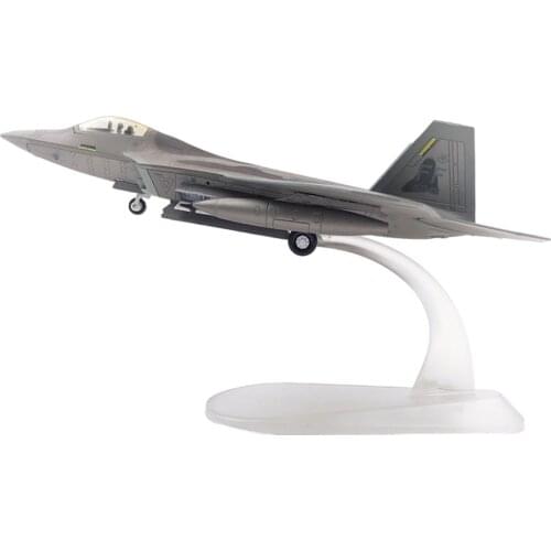 1:100 American F-22 Aircraft Diecast Alloy Airplane Aircraft Model for Kids Boys Adults Collection